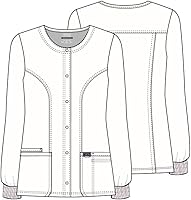 Vista 4 de Cherokee Women's Snap Front Warm-up Jacket