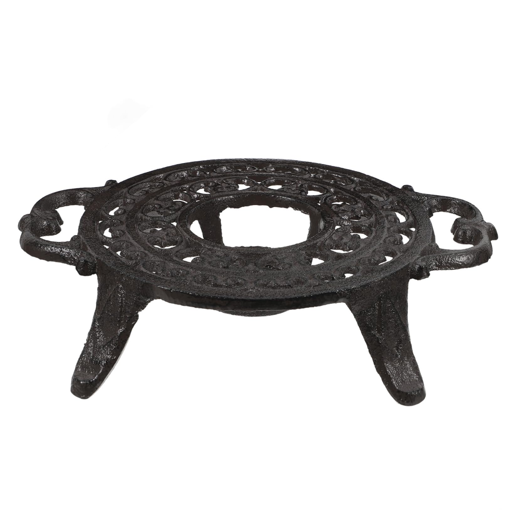 OUNONA Stylish Tea Kettle Stovetop Cast Iron Teapot Tripod Pot Heater Coasters for Drinks Home Decor