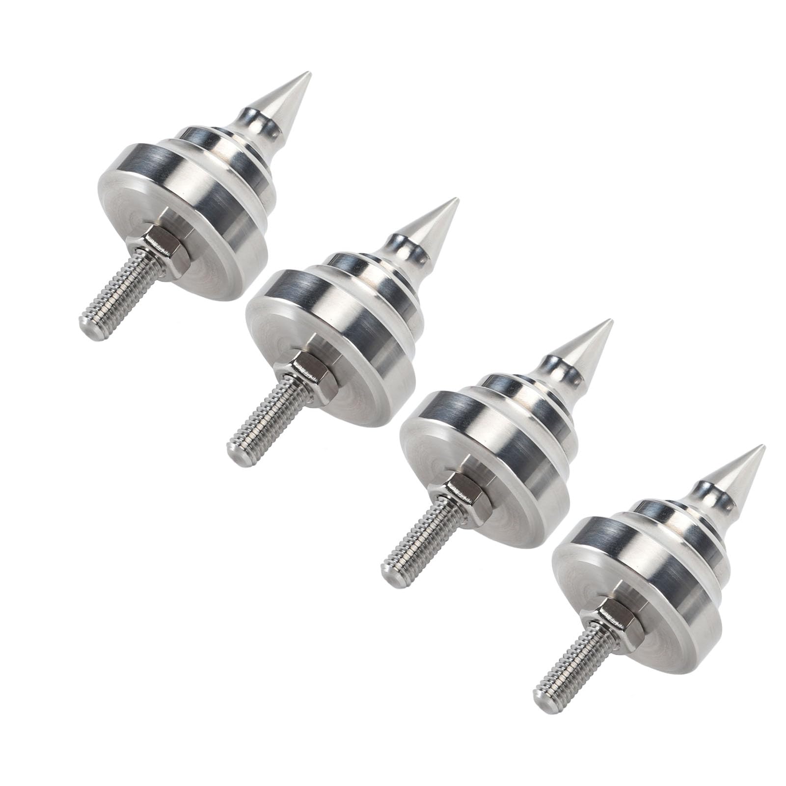 Set di Punte Isolanti per Altoparlanti HiFi, Piedini Antiurto in Acciaio Inossidabile per Amplificatori, Lettori CD/DVD, 4 Pezzi M8 (M8)