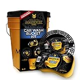 Maddox Detail – Car Wash Bucket Kit. Kit para el Lavado de Coche con Cubo, Tapa, Grit Trap y Esponja.