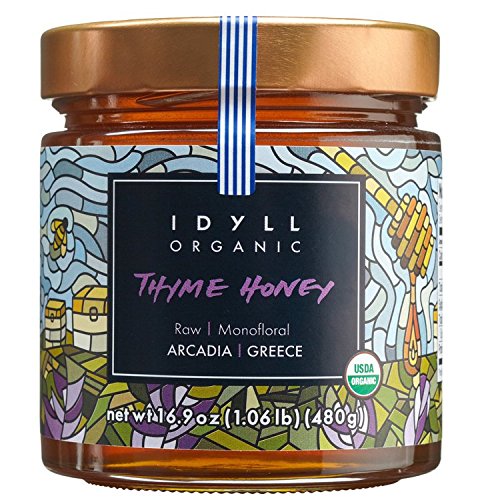 Idyll Organic Thyme Honey from Greece, 16.9oz