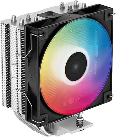 Deepcool AG400 LED Single Tower 120 mm CPU Air Cooler/CPU Fan | Support Intel – LGA1700/1200/1151/1150/1155 & AMD – AM5/AM4 – R-AG400-BKLNMC-G-1