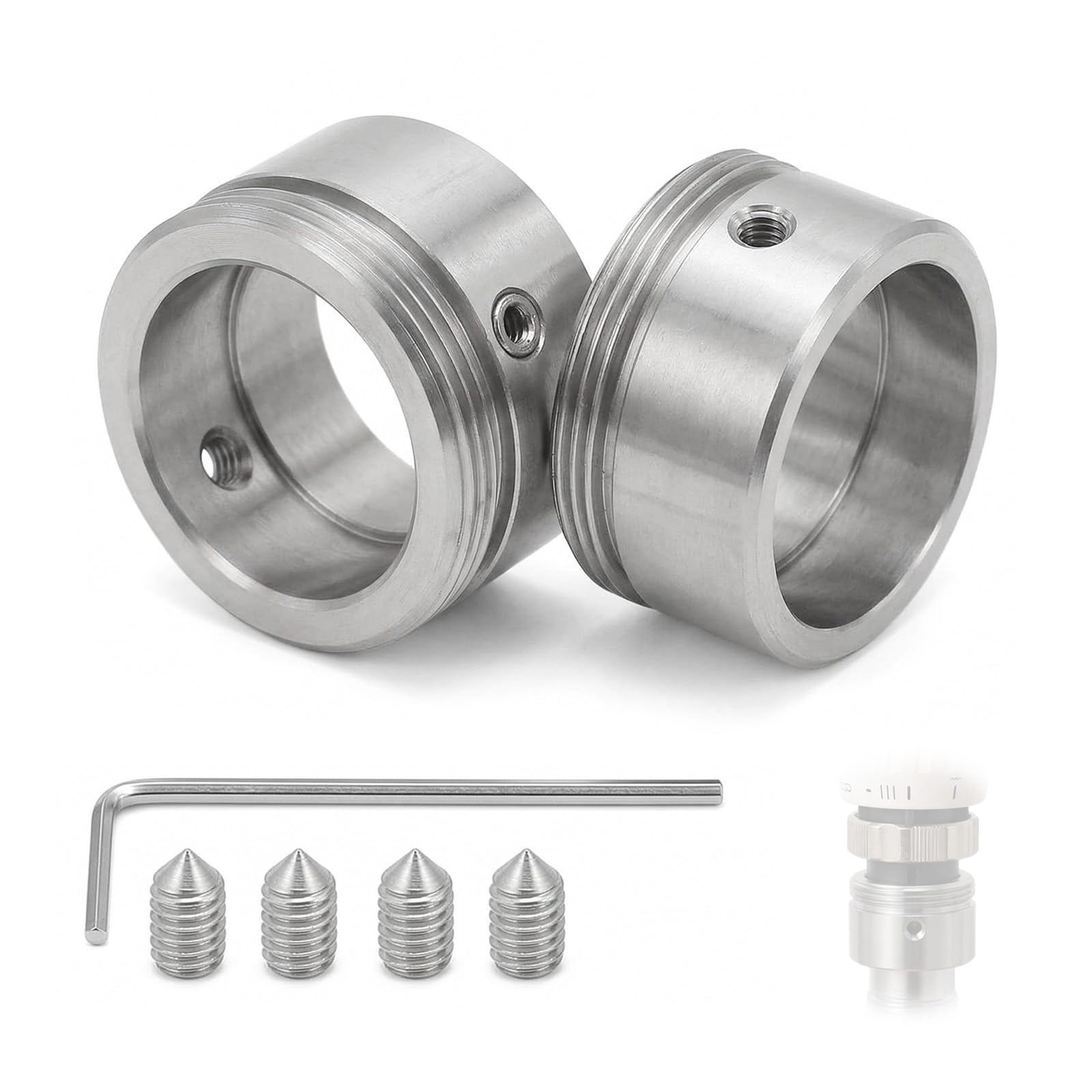 Thermostat-Adapter aus Edelstahl (20-23 mm) auf M30 × 1,5 mi