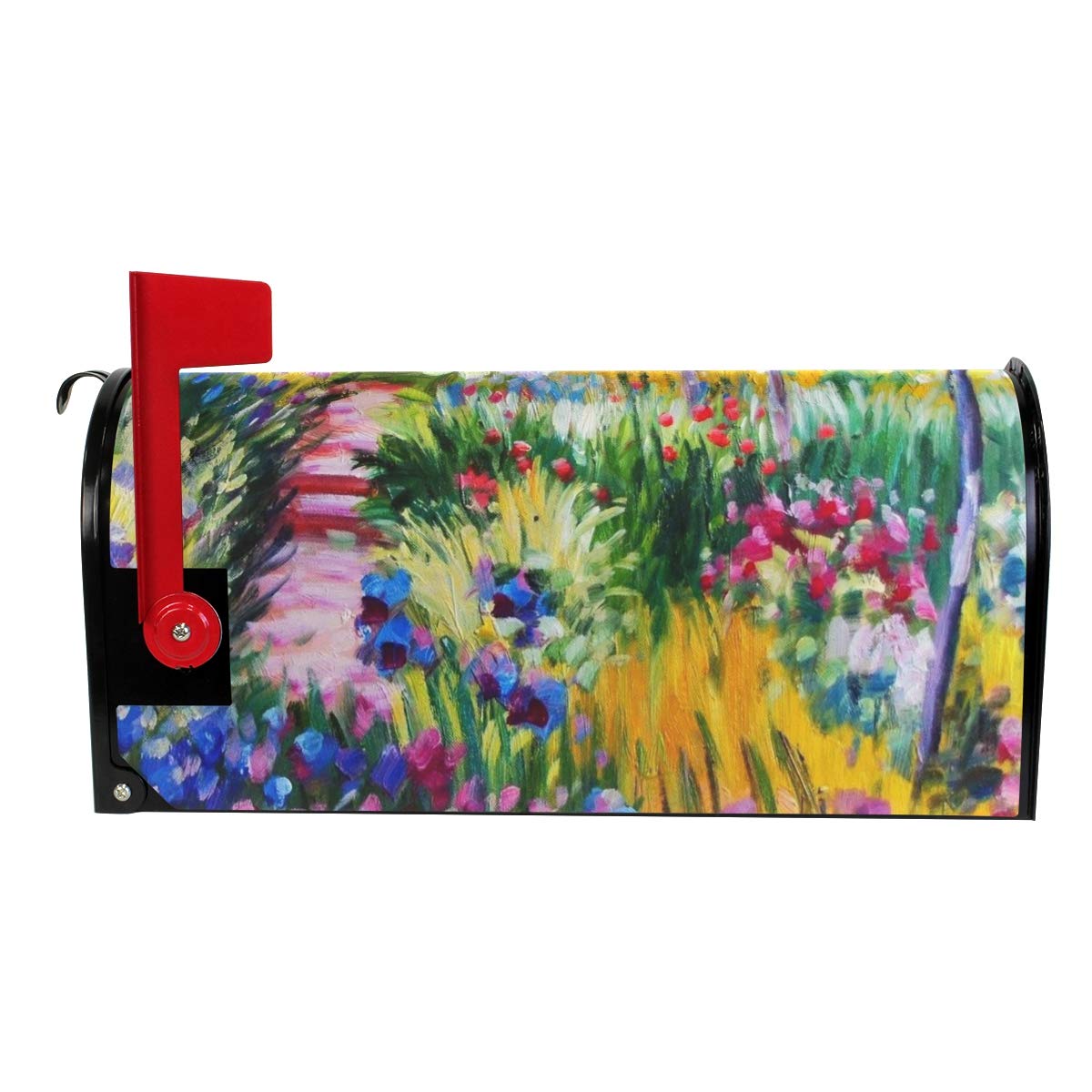 WOOR Monet Painting Magnetic Mailbox Cover MailWraps Garden Yard Home Decor for Outside Oversized-25.5