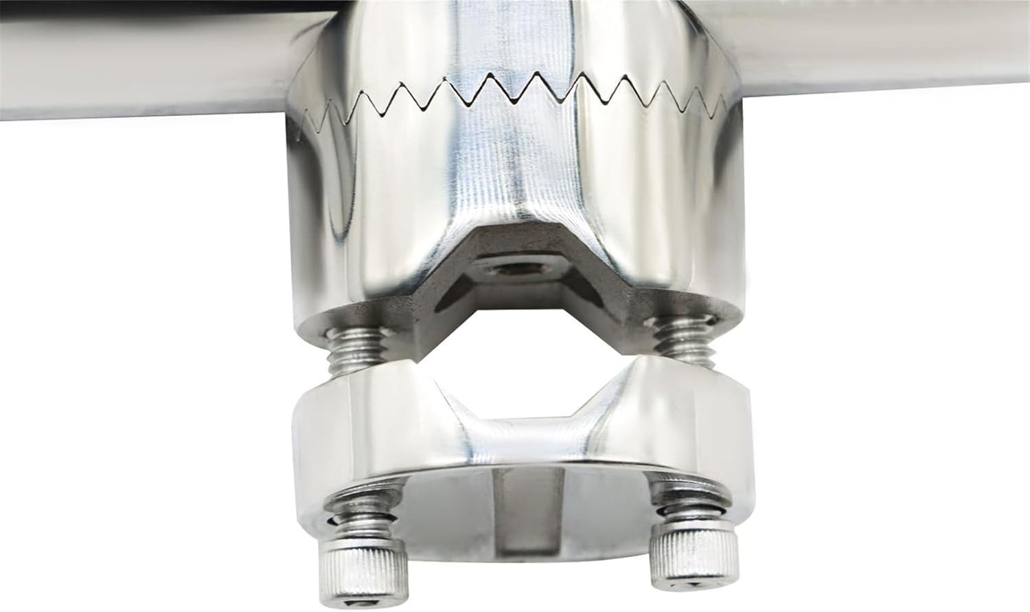 4pcs 7/8" to 1" Rails Fishing Rod Holder with Clamp Stainless Rail Mount Clamp Rod Holder