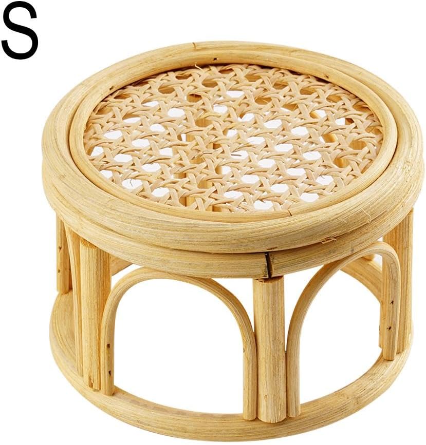 Generic Rattan Round Riser Plant Stand - Rattan Material - Indoor/Outdoor - Modern Style