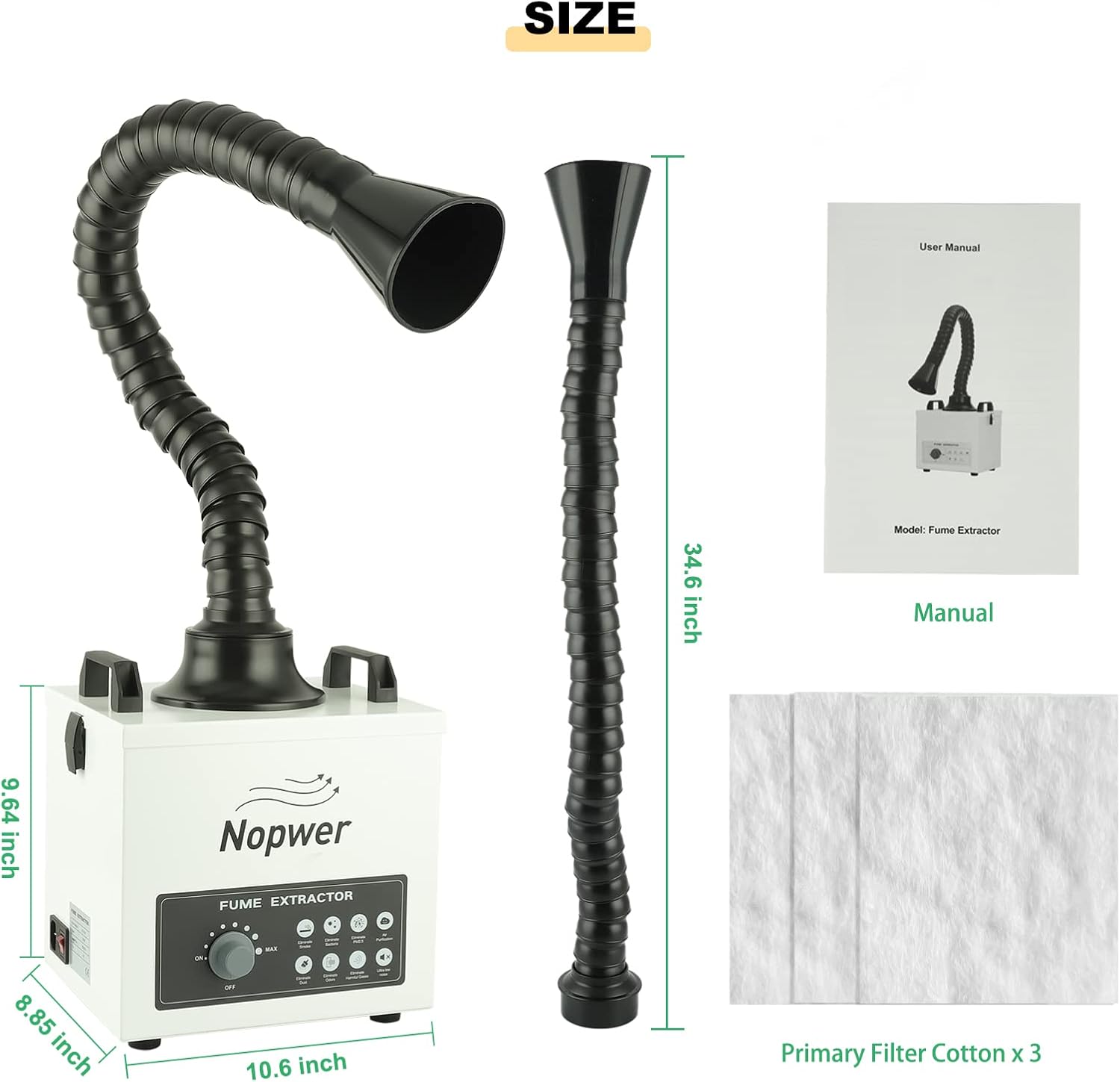 Buy Solder Fume Extractor Smoke Absorber Nopwer Smoke Ventilation