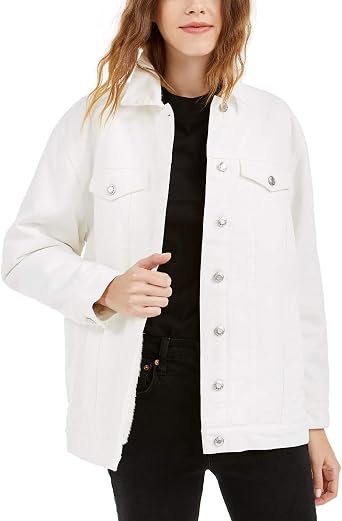 Faux-Sherpa-Lined Denim Trucker Jacket 