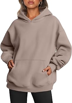Trendy Queen Womens Oversized Hoodies Fleece Sweatshirts Long Sleeve Sweaters Pullover Fall Clothes with Pocket