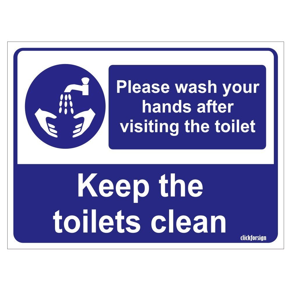 Sign World Inc Please Wash Your Hands After Visiting Toilet ...