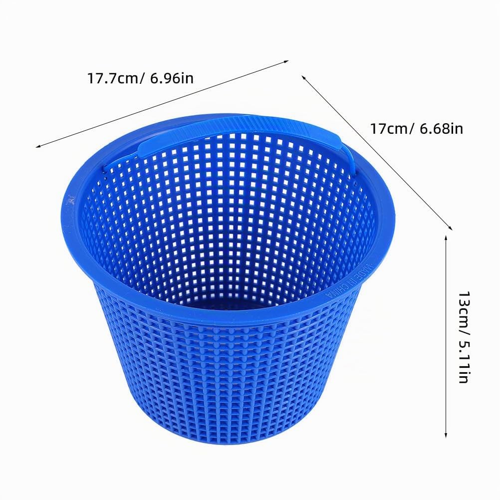 HEMOTON Lot de 2 Paniers de Rechange Bleus pour Écumoire de Piscine, pour Le Retrait Et Le Nettoyage des Feuilles Et Débris.