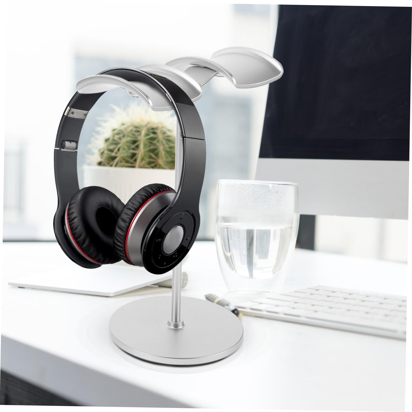 Housoutil 2stücke Kopfhörer-halter Schreibtisch Headset-ständer Ohrhörer-aufbewahrung Desktop-kopfhörerständer Stabiler Kopfhörer-halter Für Gaming-headset