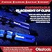 Olsa Tools Aluminum Socket Organizer, 3pc Set - Blue Socket Holder Kit 1/2-Inch, 3/8-Inch, and 1/4-Inch Drive - Holds 58 Chrome or Impact Sockets - Professional Grade Socket Rails - Part: 1016