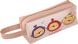 大容量鉛筆ケース耐水性 PU ペンポーチポータブル鉛筆ケース旅行化粧品収納袋学生のためのユニークなペンホルダー