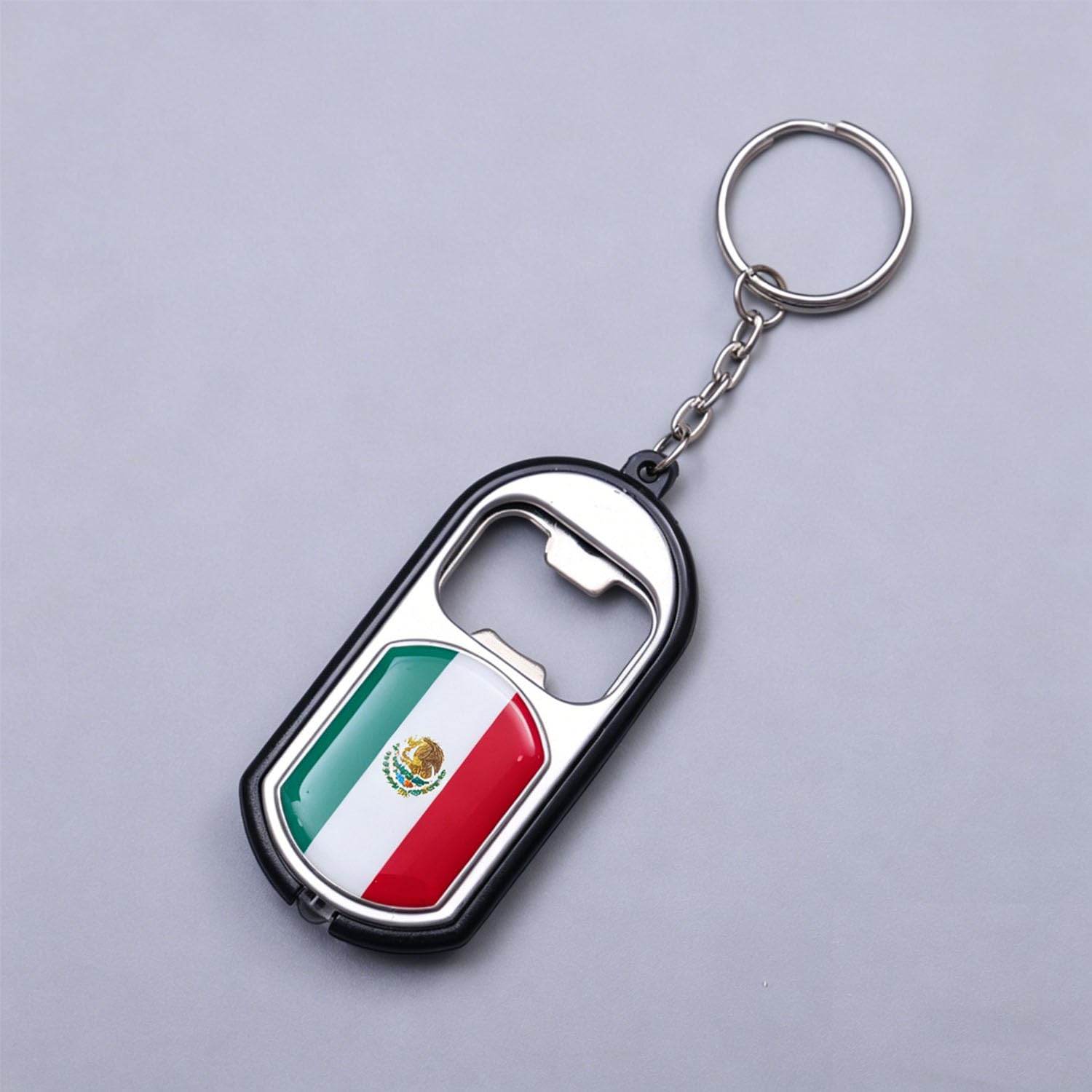 YAZVNTO Football Fan Keychain with Mexico National Flag Design Keyring, Portable Metal Key Chain for Soccer Supporters, International Tournament Fan Gift Souvenir Accessory,A Style-a