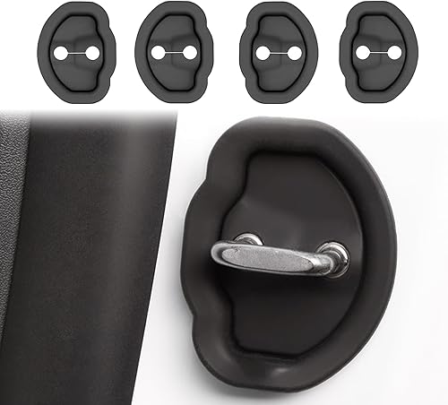 YJMOTOR Compatible con Tesla Model 3 2016-2023 - Cubierta de bloqueo de puerta de automóvil para modelo Y cubierta de tope de puerta con protector