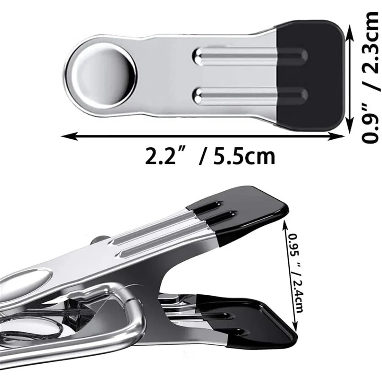 Pinzas de Ropa pequeñas con Gancho for Colgar fácilmente, Pinzas Acero Inoxidable, Clips Agarre lavandería Metal, Multiusos, 40 Uds para Ropa
