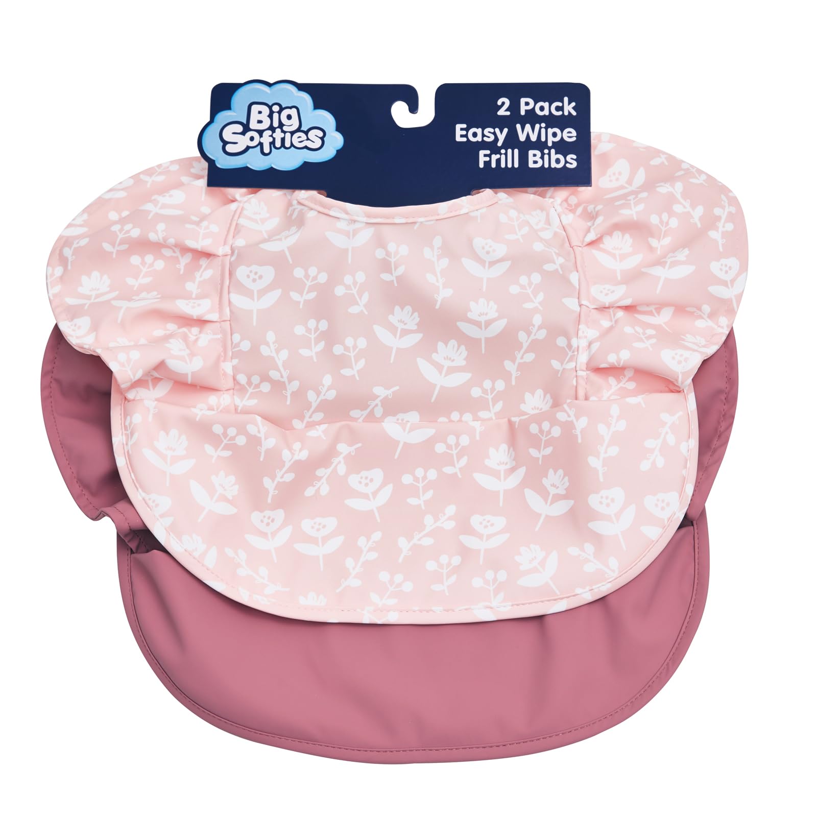 Big Softies 2 Pack Recycled Frill Bibs-Wipe Free-image-11