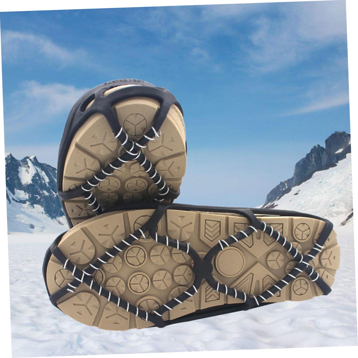WOFASHPURET Ice Traction Anti-Slip Shoe Covers Climbing Shoe Covers for Snow Boots Non-Slip Crampons