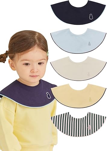 Miniatura 24 de Konny Baby Bib 3/5/7-Pack Set, 360 ° Rotate, Soft and Absorbent Drooling for Toddler Boys Girls Baby Essentials