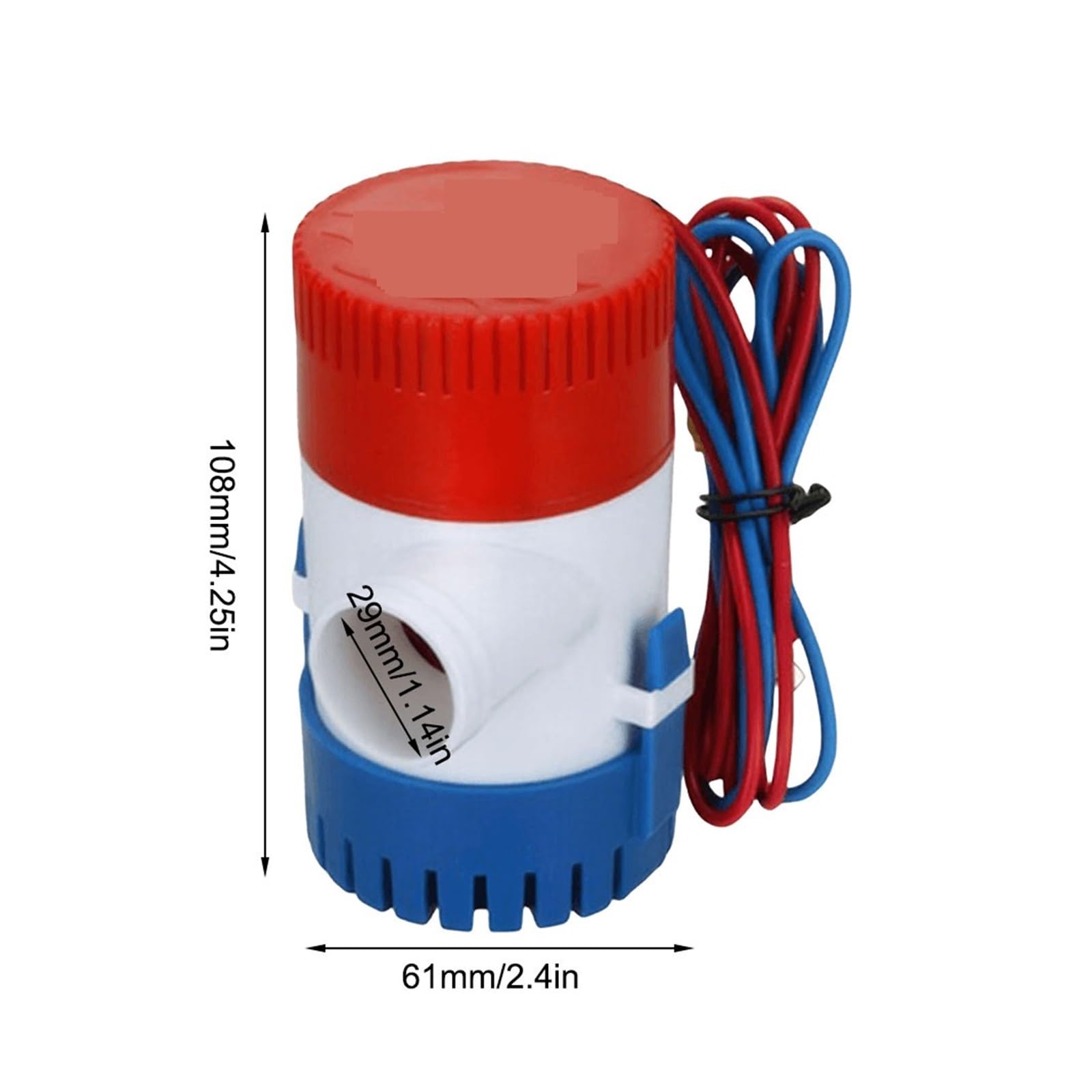Pompa Di Sentina Sommergibile Da 1100 GPH, A Basso Rumore, Elettrica Marina For Idrovolante, Motore, Casa Galleggiante Drenaggio Ad Alta Efficienza