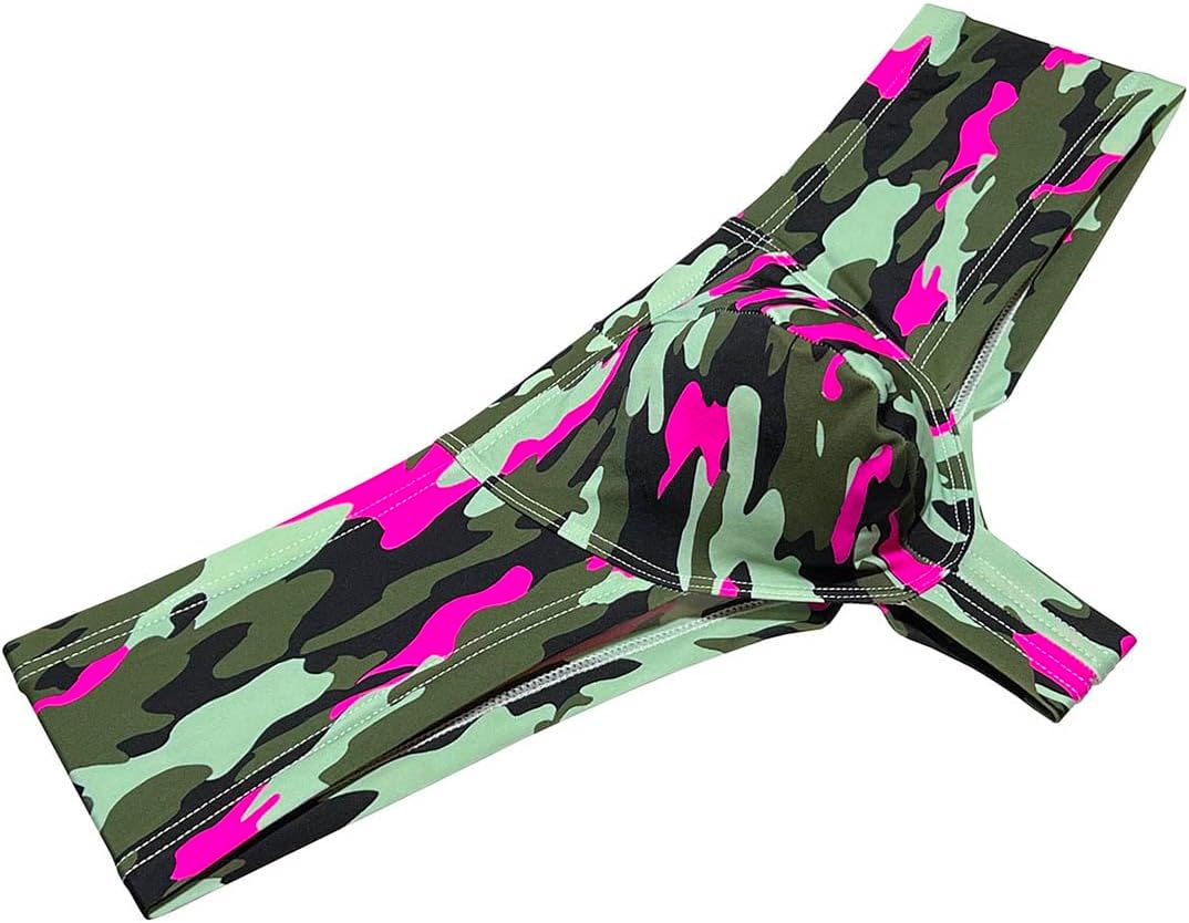 OROCOJUCO Men Cheeky Briefs Printed Body Boxer Thong Brazilian Bikini Mini Shorts Underwear Skimpy Boxers Trunks - Image 8