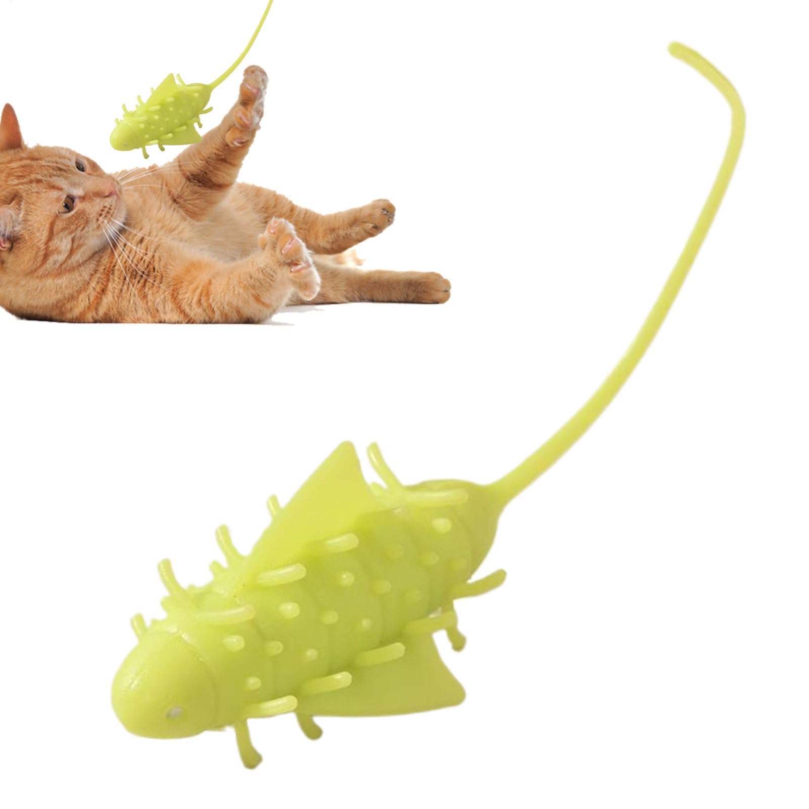 Juguetes para Gatos， Juego de masticación automática for Gatitos, for Ejercicios Alivio del aburrimiento en Interiores y Exteriores, simulación Mental
