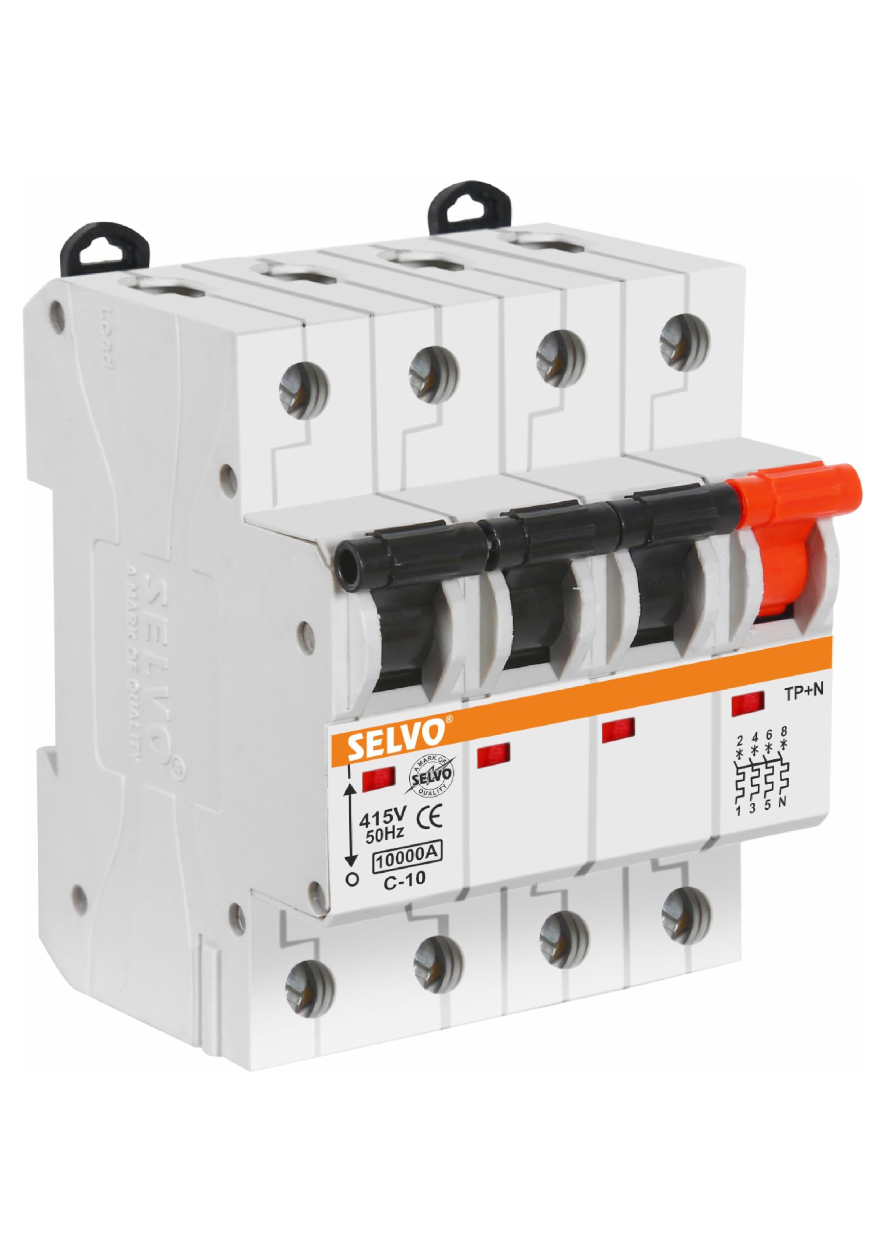 SELVO C-10A TPN MCB | C-10A Rating, TPN Type-image-4