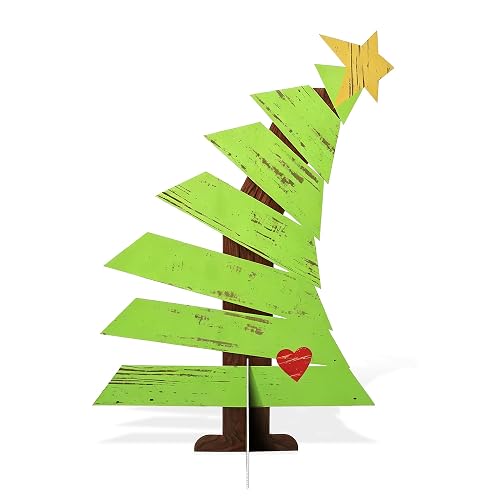 Large Christmas Tree Cardboard Cutout Decorations for Xmas Party Props,