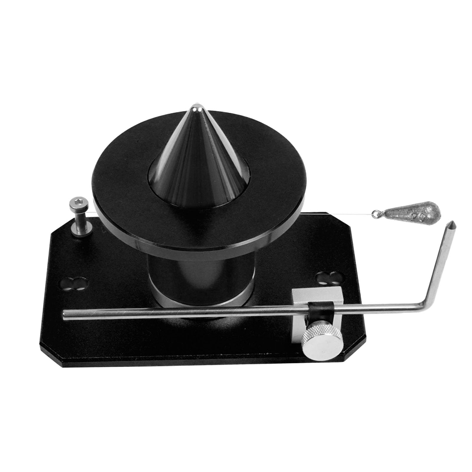 Tangxi Strumento Regolabile per Bilanciatore della Lama Montato a Parete per Tagliaerba Design in Acciaio Legato Facile da Usare 1 Pezzo (Black)