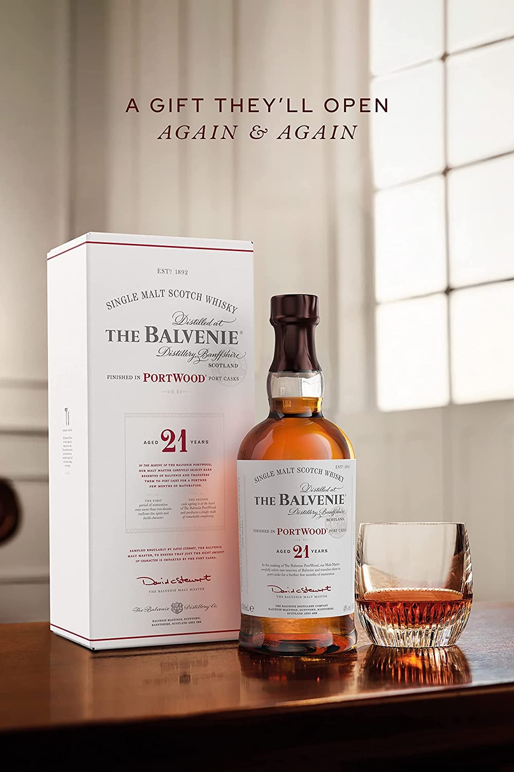 The Balvenie 21 años PortWood Whisky Escocés de Malta, 70cl
