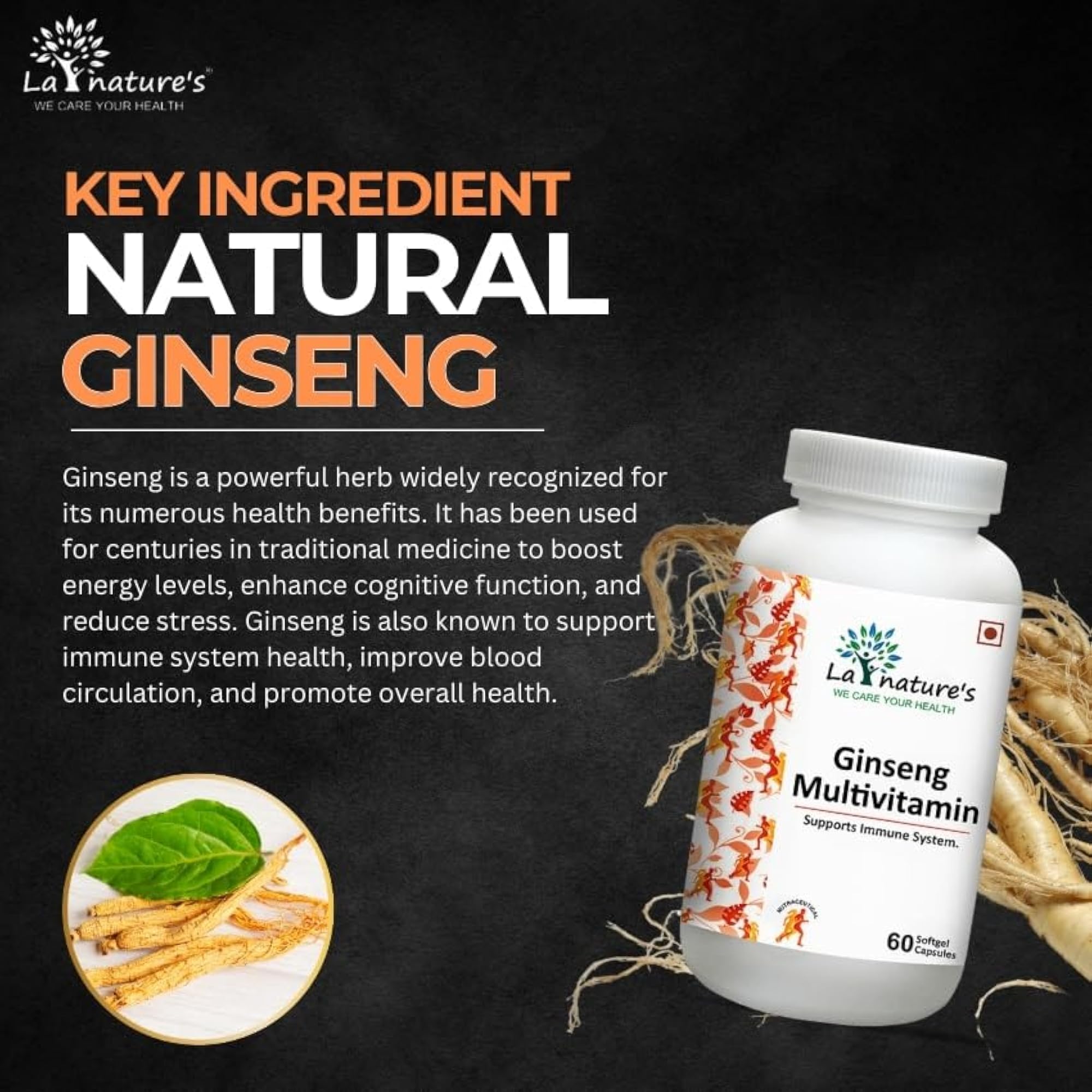 Ginseng Multivitamins & Multimineral Capsules, 120 Soft gels