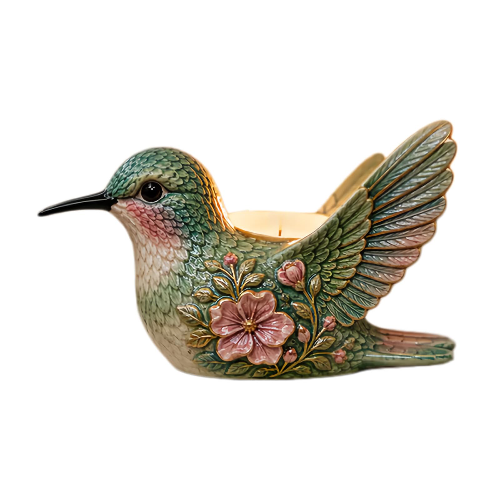 Zxfdsfdbnm Resin Candlestick Hummingbird Votive Holders Decorative Tealight Holder for Wedding, Parties, Centerpieces Resin Votive Holders
