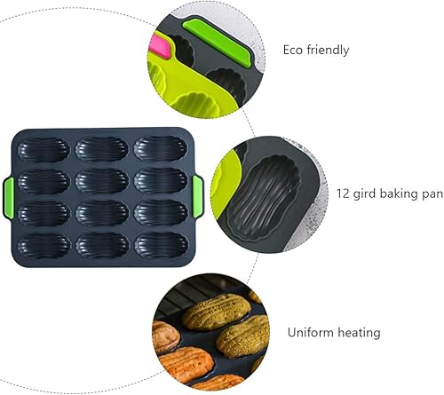 Miniatura 3 de Bandejas de panadería antiadherentes de silicona Eclair, molde antiadherente, molde para pan de hoja, molde para tostadas, molde para brownie,