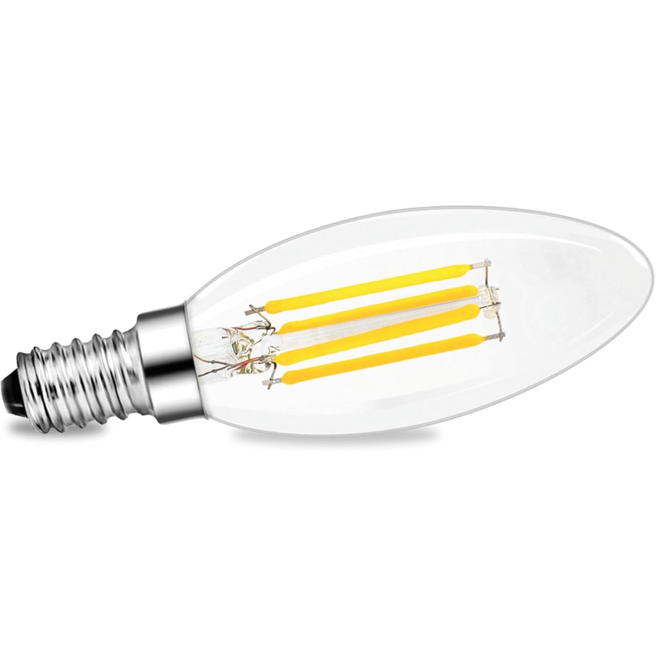 SSC-LUXon fourSTEP ampoule flamme E14 1 piece dimmable sans variateur | Se remplace en un geste, sans outil ni application, pour un confort lumineux immédiat et des économies d'énergie durables.