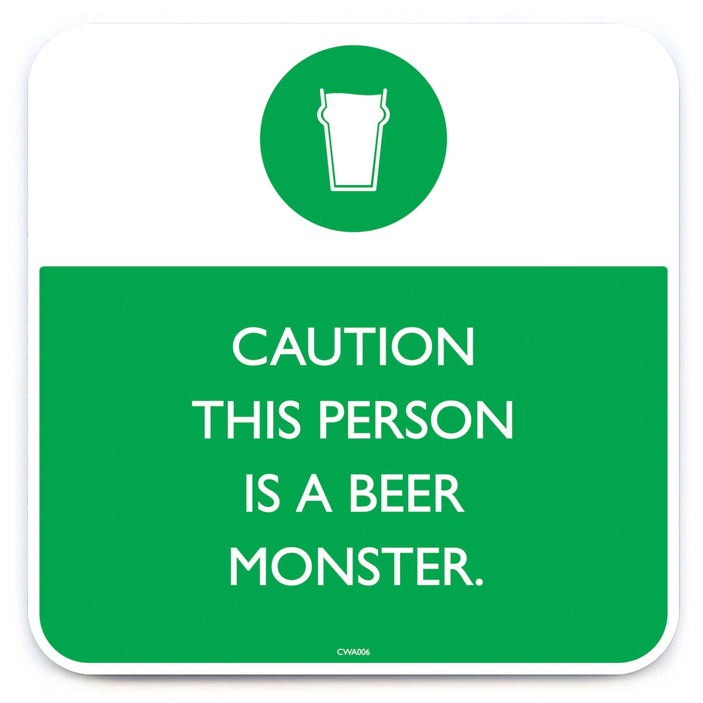 Brainbox Candy - Funny 'Beer Monster Coaster' - Small Gift Ideas For Him Her - Friends Birthday - Housewarming Present - New Home Gift - Funny Gifts For Women Men