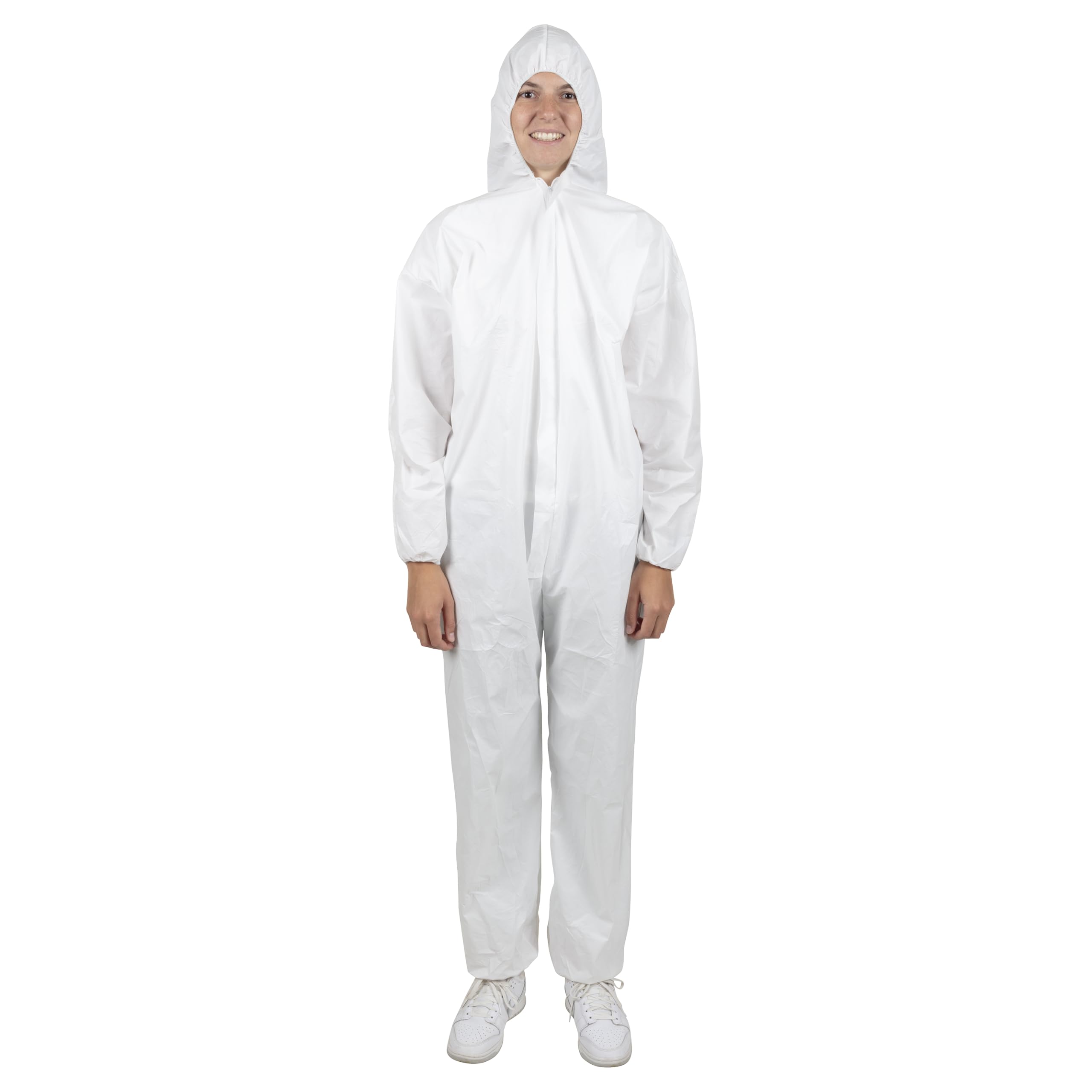 wolfcraft Disposable Coverall with Hood I 4890000 I Full-body garment ...
