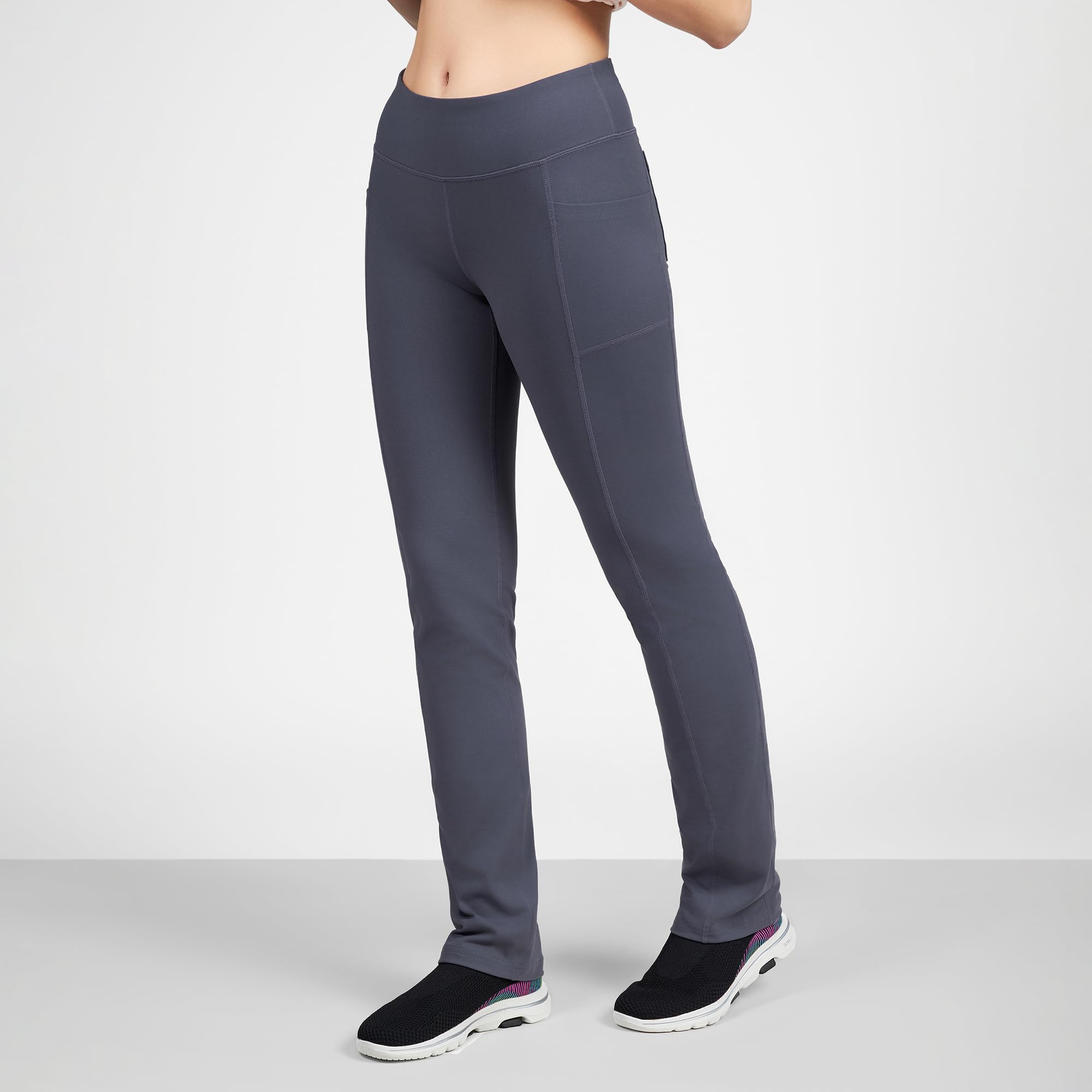 Skechers - Pantaloni Gowalk, Leggings Donna | Goga Max Soletta 5GEN Ammortizzante, Leggera, Flessibile, Lavabile in Lavatrice, Vegan