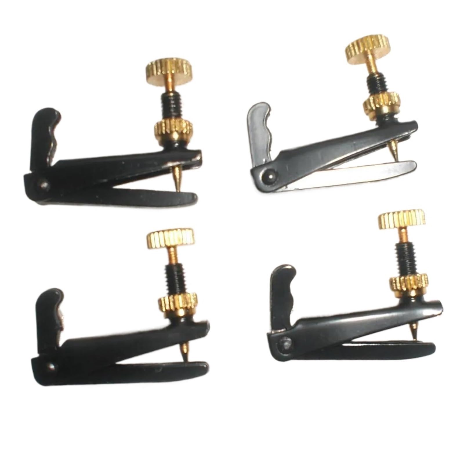 Accessori Per Violino Accordatore Di Precisione Per Violino Da 52 Pezzi Da 3/4 A 4/4 Hardware In Metallo Nero E Oro