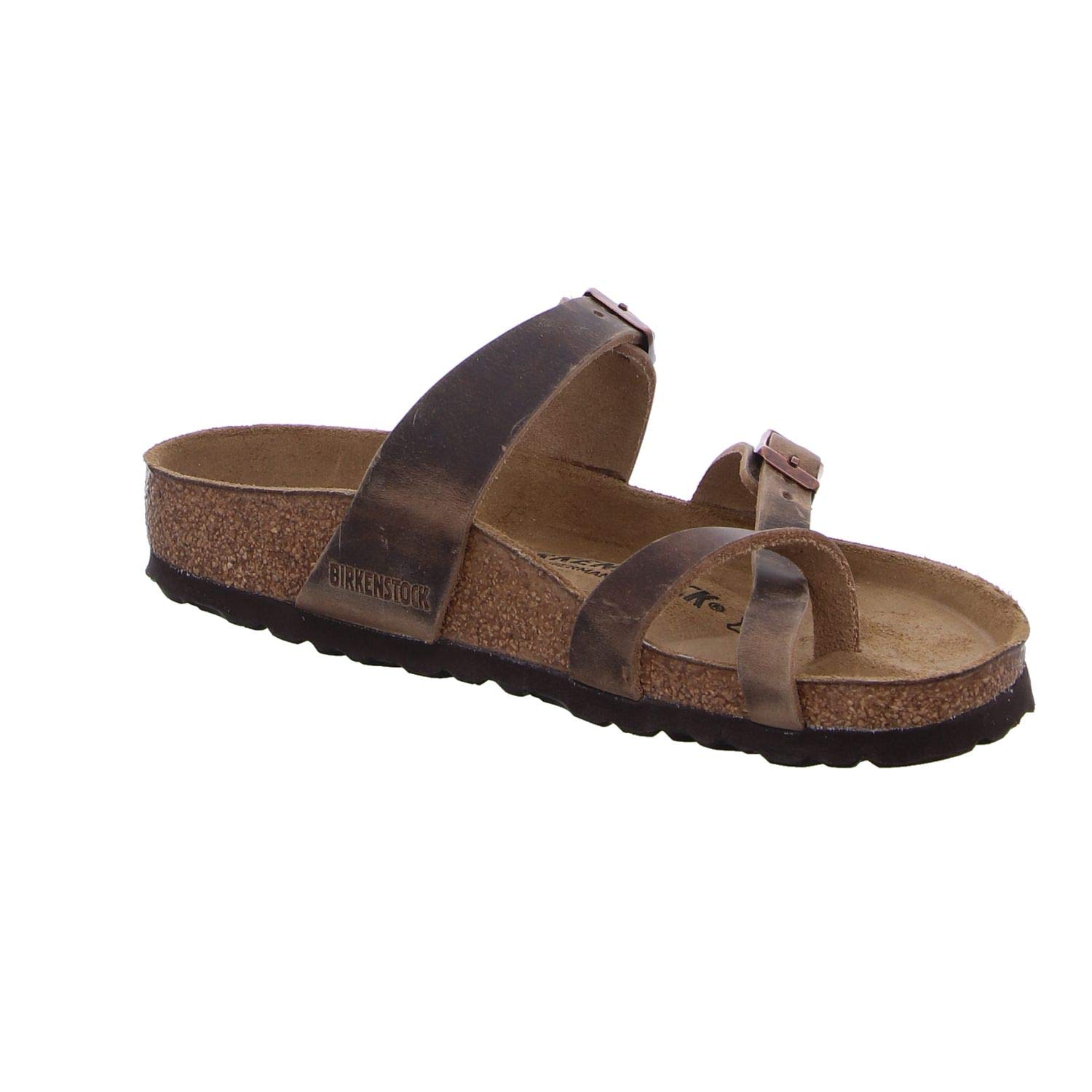 Birkenstock Mayari Cuir Gras, Tongs Femme