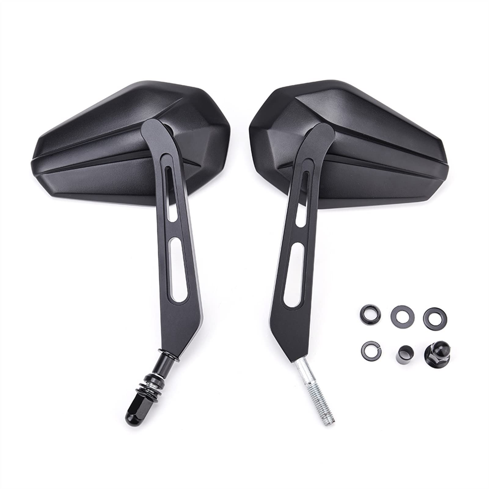 Per H&Arley Rocker 2008-2009 Specchietti Retrovisori per Moto Specchietto Retrovisore Nero da 8 Mm