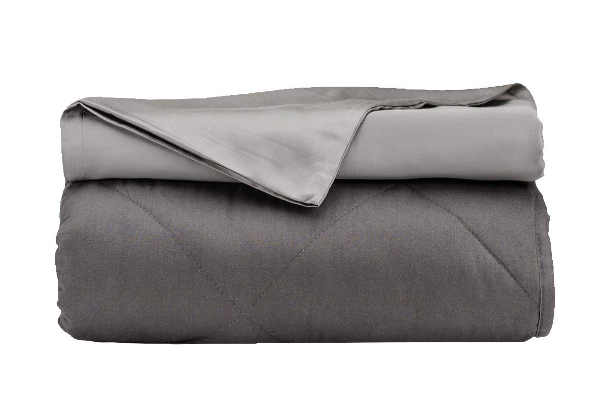 Amazon Com Luxome Luxury Cooling Weighted Blanket Includes Removable Organic Bamboo Cover 15lbs 54 X72 Full Size Home Kitchen