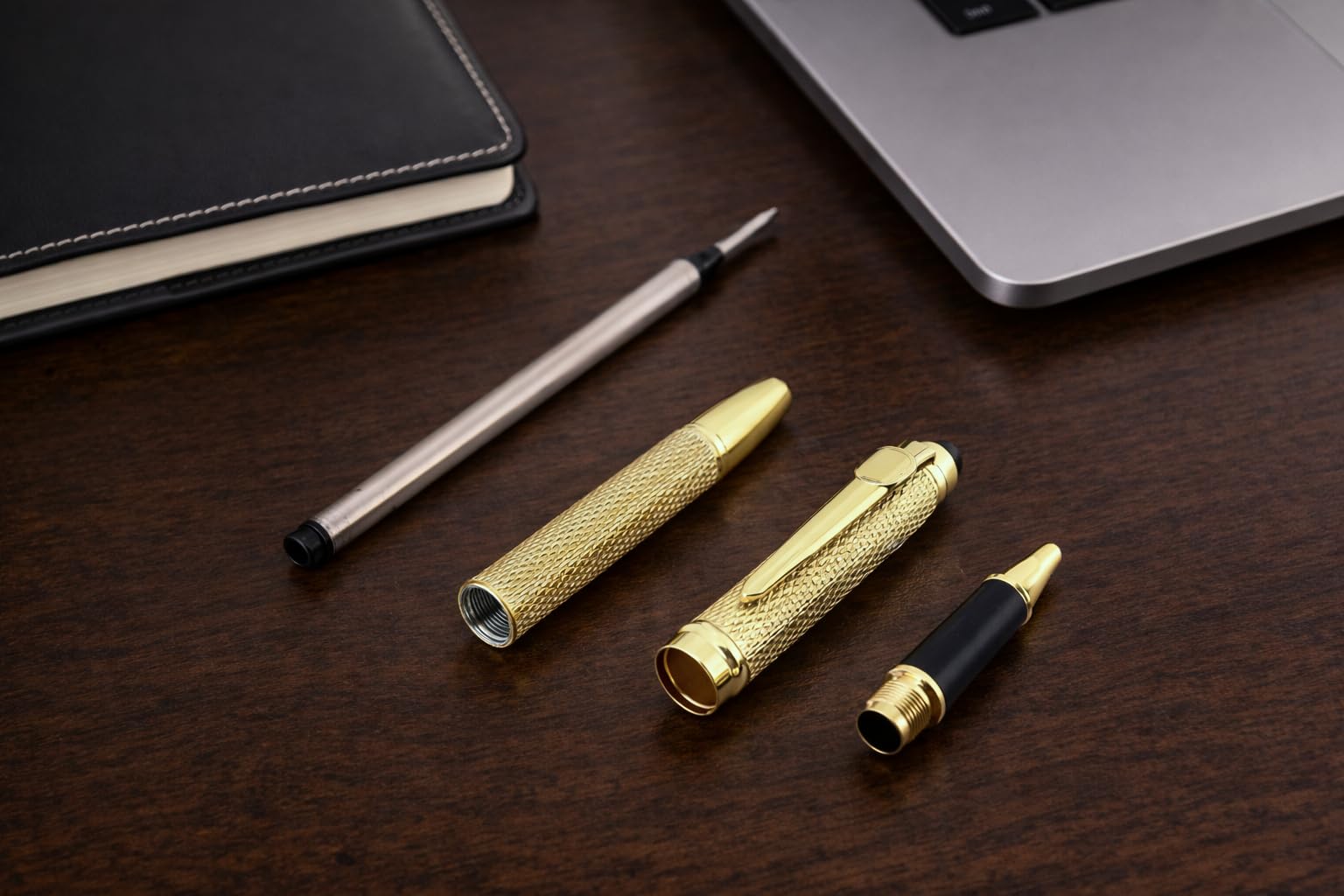 Premium Stifte-Set Gold Kugelschreiber & Tintenroller