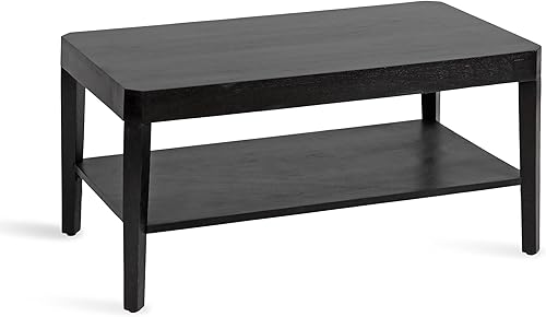 Miniatura 9 de Kate and Laurel Talcott - Mesa auxiliar rectangular de transición moderna para decoración de sala de estar, 36 x 20 x 18 pulgadas, color marrón nogal