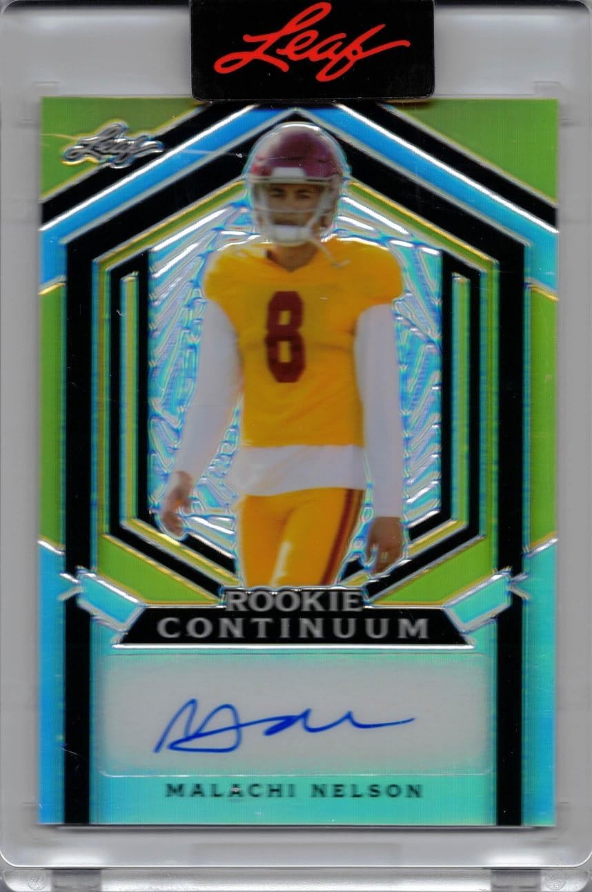 2023 Leaf Metal Rookie Continuum #MC-153 Malachi Nelson Certified Autograph Football Card - Only 97 made!