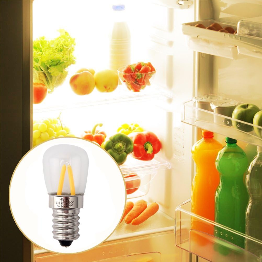 Kuhlschranklampe E14 Led Ac 220 240v 2w Ersatz Fur 25w Halogenlampen Warmweiss 2700k 2er Pack Amazon De Elektro Grossgerate 