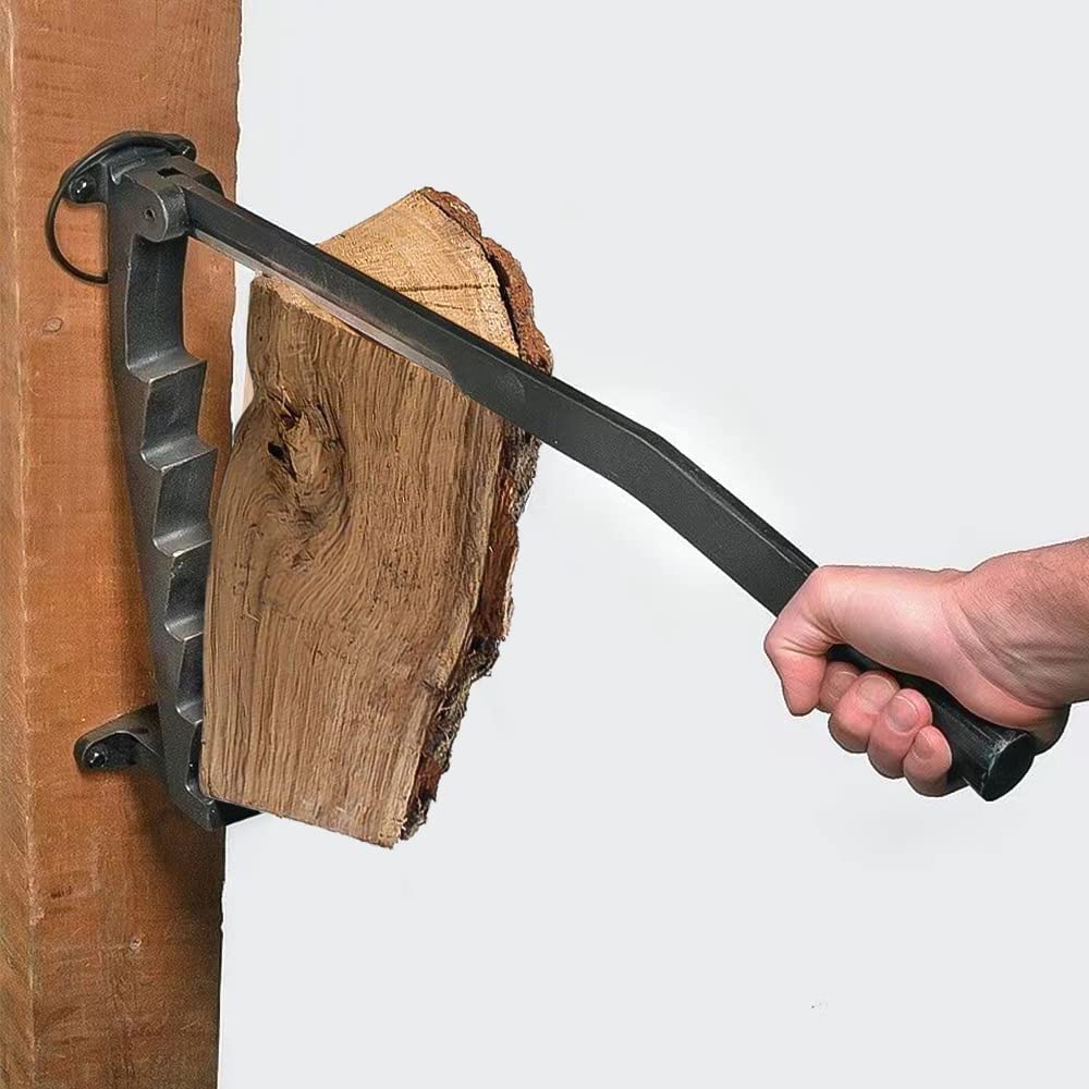 Fendeuse Murale pour Bois De Chauffage, Fendeuse De Bûches Manuelle, Fendeur De Bois Manuel, Fendeur De Bûches, Cracker De Bois De Chauffage for Le Camping À La Maison en Plein Air
