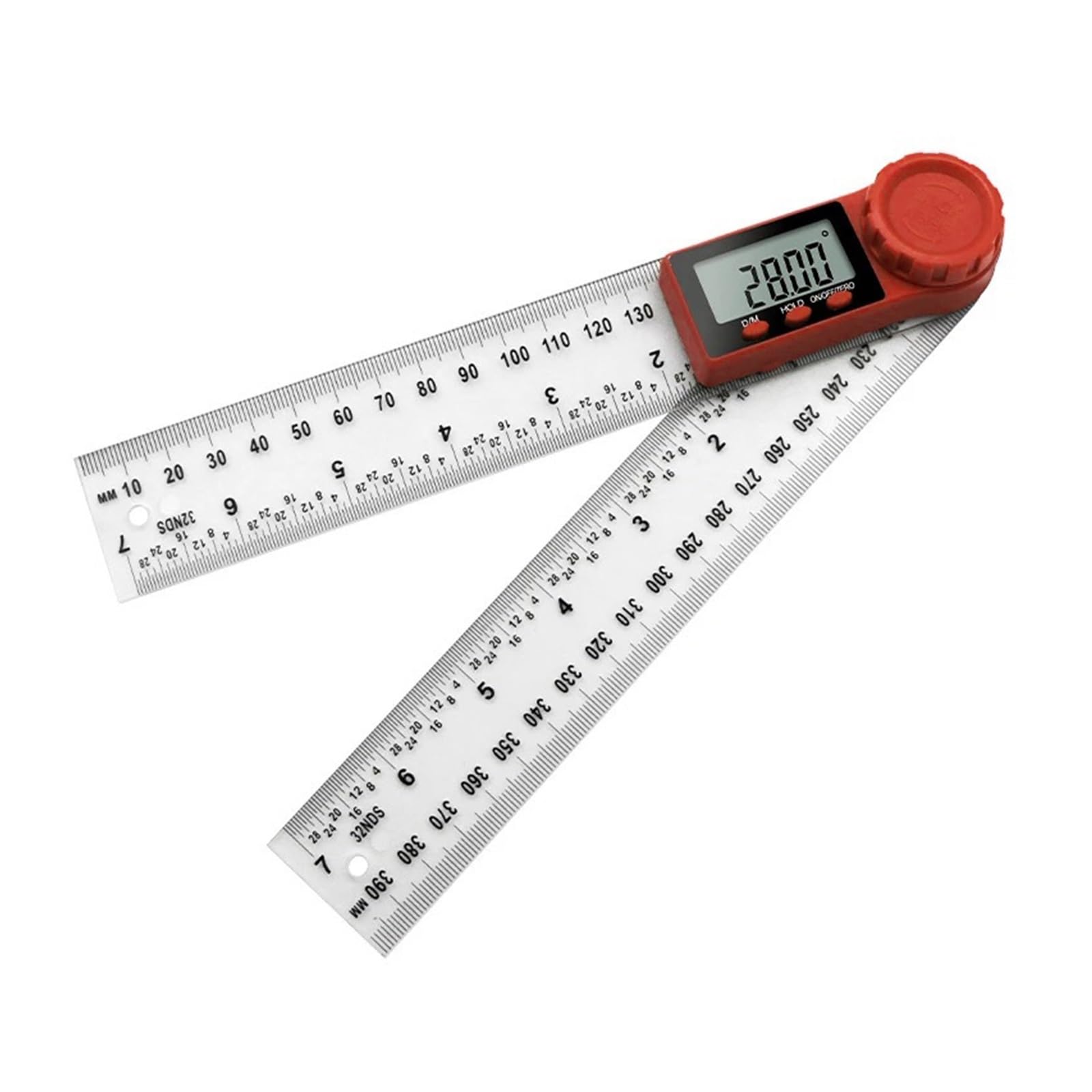 Bnvewr 1 Digital Angle Finder, 2-In- Digital Angle Meter Inclinometer Ruler Electronic Goniometer Protractor Finder Measuring Tool,Inclinometer(0-200Mm)