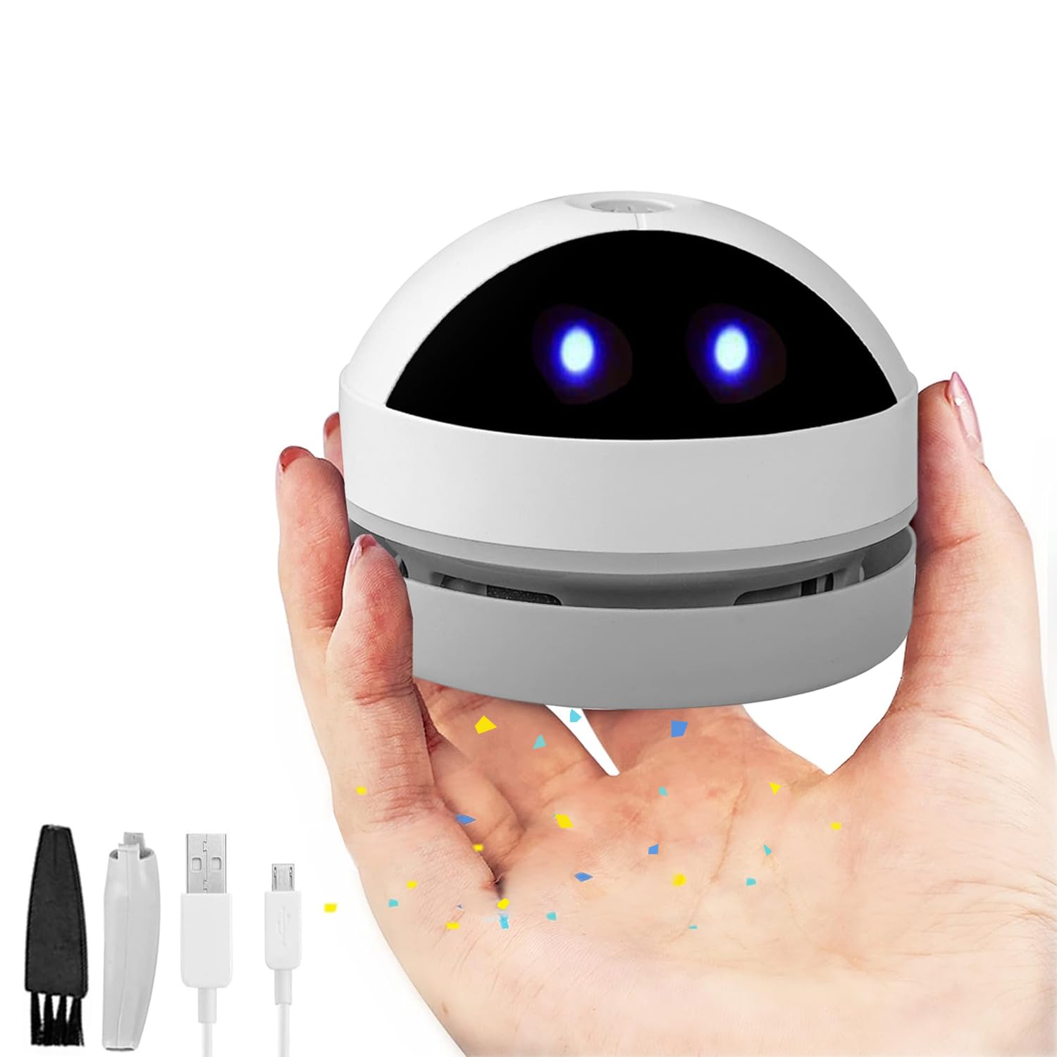 Mini Table Vacuum Cleaner, Portable Cordless Mini Vacuum Cleaners, USB Rechargeable Table Vacuum Cleaner, High Suction Power Mini Table Vacuum Cleaners Desk for Deskto Cleaning Crumbs, Household