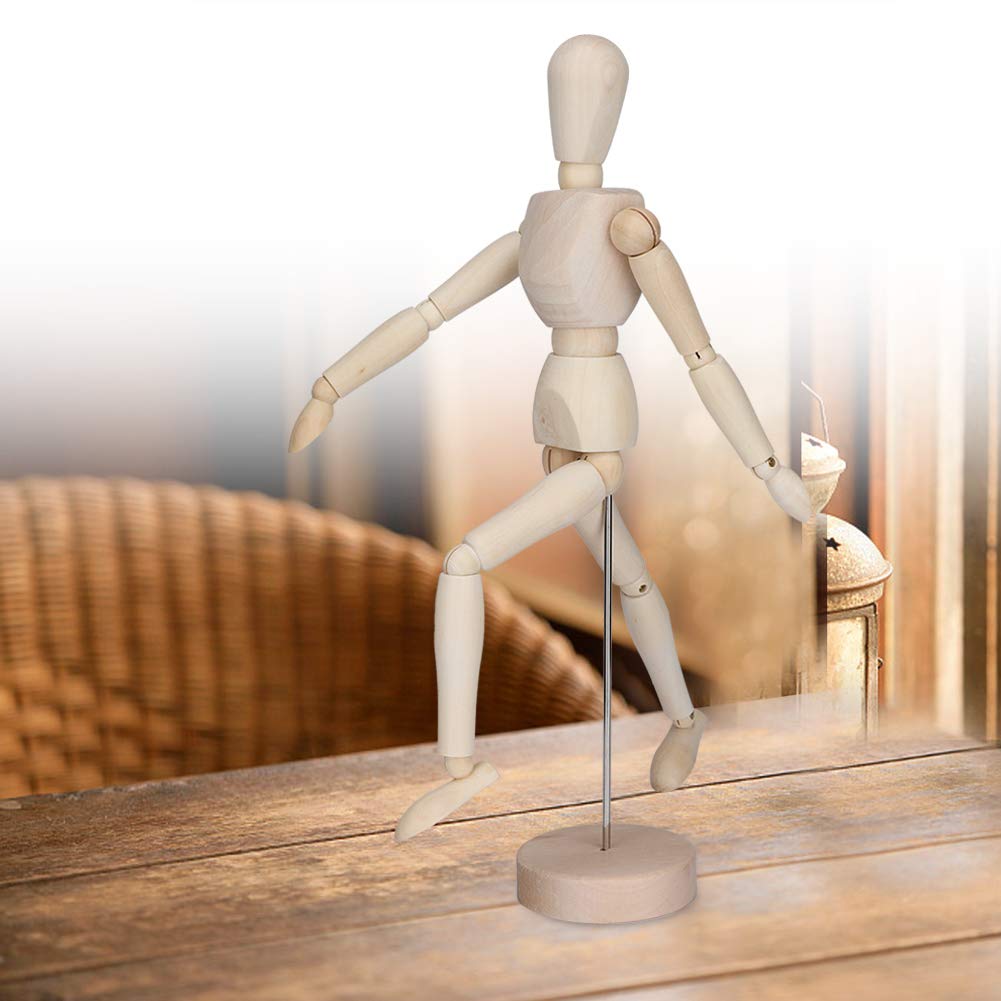 Amazon.com: Art Supply Wood Artist Drawing Manikin Articulated Mannequin  with Base and Flexible Body Perfect for Drawing The Human Figure Sketching  Painting Home Office Desk Decoration : Arts, Crafts \u0026 Sewing